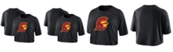 Nike Women's Black USC Trojans Cropped Performance T-shirt